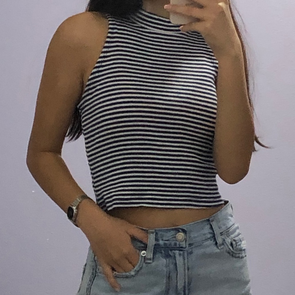 Striped crop top